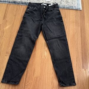 Zara Relaxed Fit Black Jeans